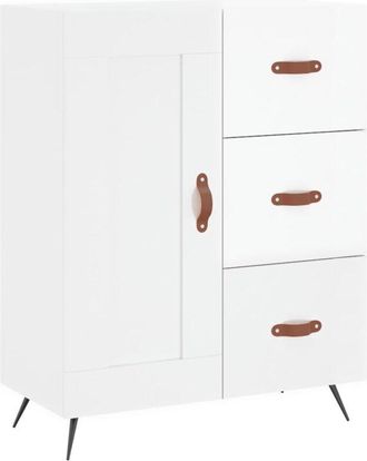 vidaXL Sideboard High Gloss White 69.5x34x90 cm Engineered Wood vidaXL