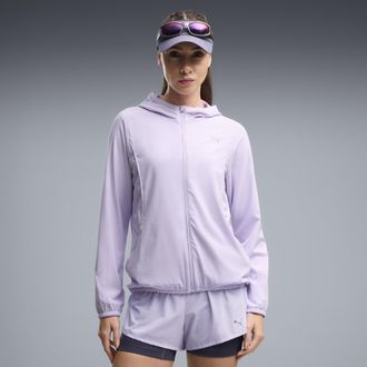 Puma Giacca da corsa in tessuto VELOCITY da donna, Abbigliamento, Viola, XXS