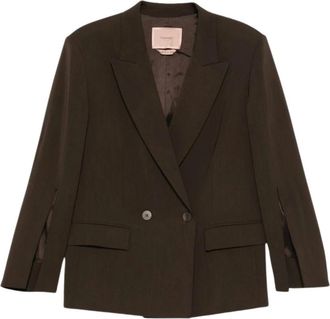 Twinset Donna, Giacche, Marrone, L, new