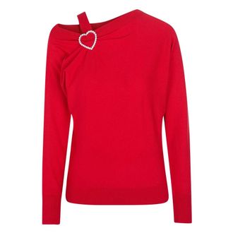 Love Moschino Sweatshirts & Hoodies - Dames - Truien - Rood - Maat: S