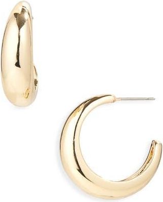 BaubleBar Medium Hoop Earrings in Gold at Nordstrom Rack