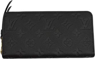 Louis Vuitton Pre-owned Long wallet (bi-fold) - Dames - Vintage Accessoires - Zwart - ONE Size - Leer - Vintage