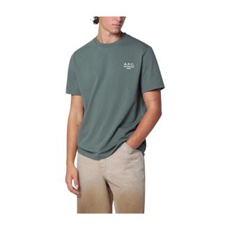 A.P.C. Camiseta Standard Rue Madame Gots - Tops - Hombre - Verde - XS