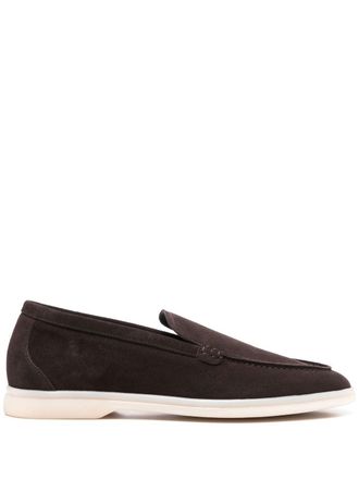 Scarosso Ludovica suede loafers - Brown