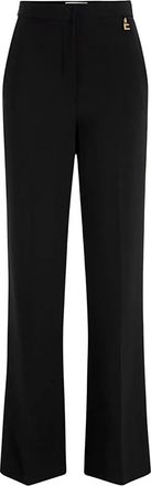 Elisabetta Franchi Dames, Broeken, Zwart, Maat: 2XL Poliester