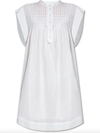 Isabel Marant Leazali Witte Jurk - Dames - Shirt Kleedjes - Wit - M - Kleedjes