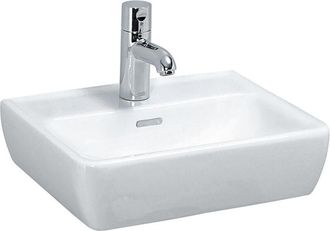 Laufen Laufen - Pro A Lavabo Con Enjuague Manual, Sin Agujero Para Grifo