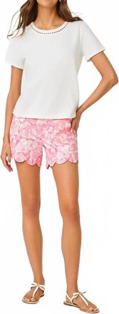 Lilly Pulitzer Clairmont Pearl Knit Top In Resort White