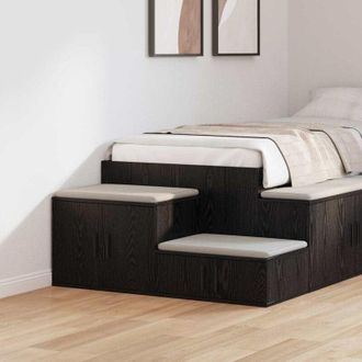 vidaXL Armadio Rovere nero 103 x 41 x 40 cm Legno multistrato - Vidaxl