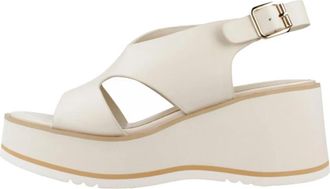 Repo 61204R Sandalia Plataforma - Dames - Sleehakken - Beige - 40 EU - Leer - Schoenen