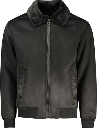 Guess Nero Poliuretano Men Mens Jacket