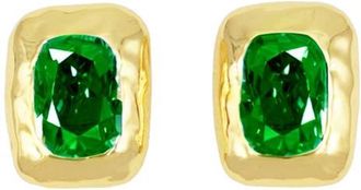Petit Moments Giovana Crystal Stud Earrings in Emerald at Nordstrom