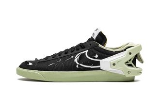 Nike Nike Mens Blazer Low DO9373 001 Acronym Fashion Sneakers - Black/Olive Aura Shoes, Black/Olive Aura, 5.5 UK