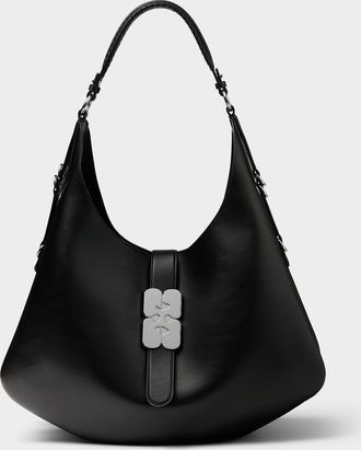 Ganni Mens Kat recycled leather handbag