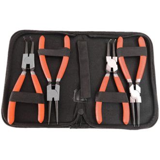 OEM Juego De 4 Alicates Para Anillos De Retenci&oacute;n Con Mango Ergon&oacute;mico, Herramienta Manual Industrial -crezuo