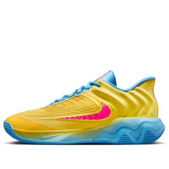 Nike Giannis Immortality 4 Lightning University Blue Barely Volt Hyper Pink FQ3680-700