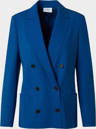 Valentino Garavani Navy Double-Breasted Jacket Toile
