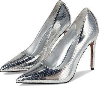 Steve Madden Noir Womens Shoes Silver Disco : 8.5 M, Leather