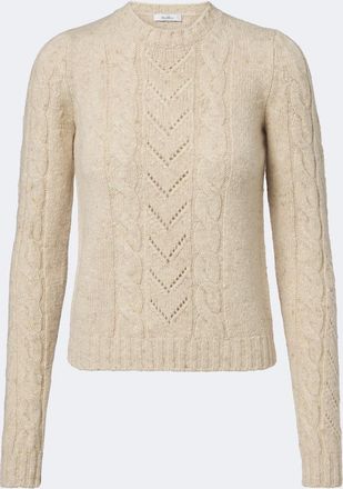 Max Mara Jersey trenzado en mezcla de lana y cachemir