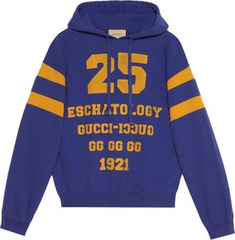 Gucci Blind For Love-print hoodie - Blue