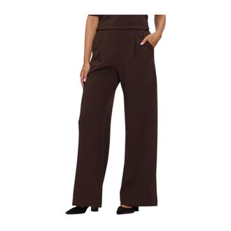 Ana Alcazar Wijde broek - Dames - Broeken - Bruin - Maat: 2XL