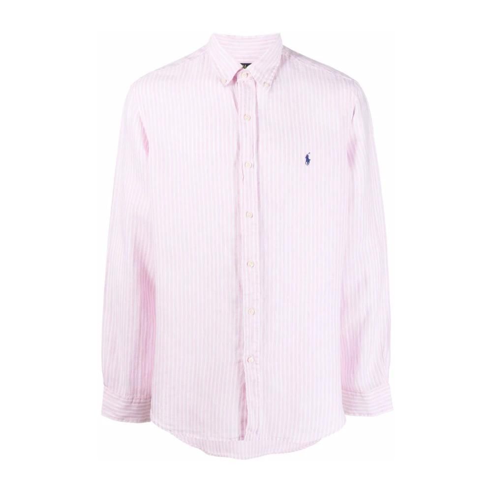 Polo Ralph Lauren Homme, Chemises, Rose, Taille: XL Chemise en lin
