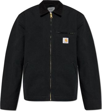 Carhartt Work in Progress Jas met logo - Heren - Zomerjassen - Zwart - M - Katoen - Jassen