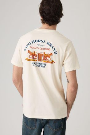 Levi's Classic Graphic Tee - Uomo - M - Beige / Workwear 2H 1.1 Egret