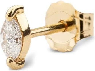 WHITEbIRD 18K yellow gold Marquise diamond earring - Oro