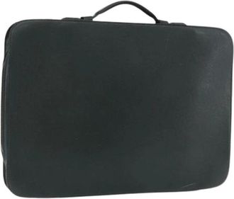 Louis Vuitton Pre-owned Taiga Leather Briefcase - Dames - Vintage Handtas - Zwart - ONE Size - Leer - Vintage