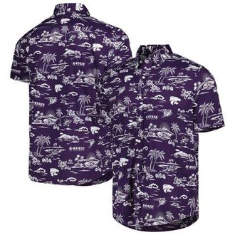 Reyn Spooner Mens Reyn Spooner Purple Kansas State Wildcats Performance Button-Down Shirt at Nordstrom, Size Medium