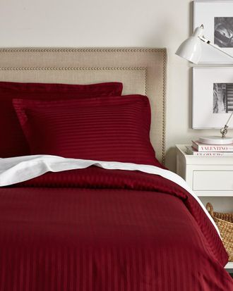 Superior Discontinued Superior 300 Thread Count Stripe Premium Egyptian Cotton Duvet Set