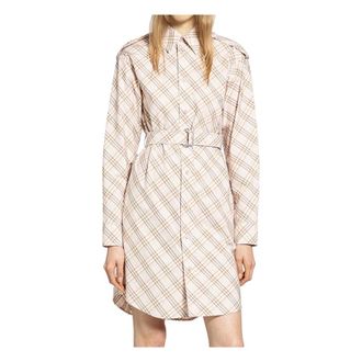 Burberry Check Cotton Shirt Dress