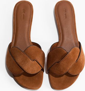 H&M Ledersandalen - Braun