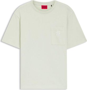 HUGO BOSS Cotton-jersey T-shirt with embroidered logo