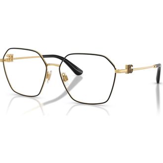 Dolce & Gabbana 56mm Phantos optical glasses in Black at Nordstrom