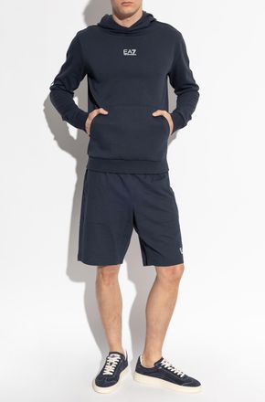 Emporio Armani Hoodie, Mens, Navy Blue