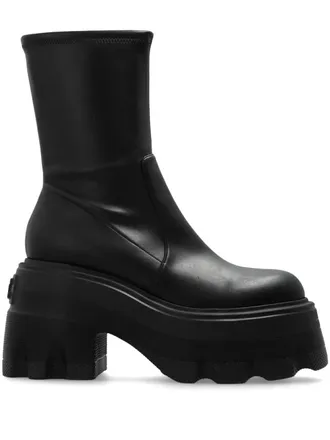 Casadei Boots Platform Black Malleolo Lab