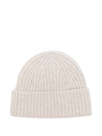 Lisa Yang ribbed cashmere beanie - women - Cashmere - One Size - Neutrals