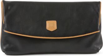 Celine 1990s Triomphe leren clutch - Zwart