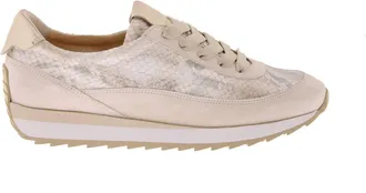 Softwaves Womens Damara Sneakers In Velour Coco/python Mousse