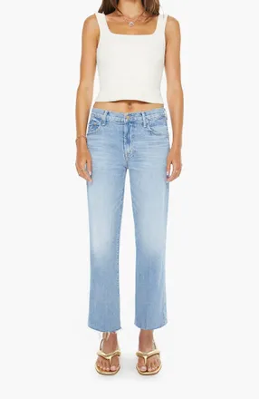 Mother Mid Rise Rambler Zip Jeans In Comeback