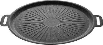 OEM Sart&eacute;n Parrilla De Gres Antiadherente, Plancha De Hierro Fundido Para Barbacoa De Interior Con Distribuci&oacute;n Uniforme Del Calor Camping, 30 Cm
