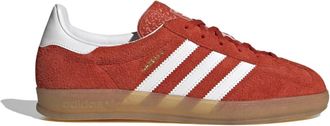 adidas Leren Sneakers Rubberen Zool Gewatteerde Kraag - Dames - Sneakers - Rood - 41 1/3 EU - Schoenen