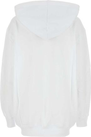 Lanvin Womens White Cotton Sweatshirt Opticwhite Exterior: Felpe Sweater