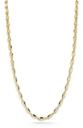 Glaze Jewelry Cubic Zirconia Link Collar Necklace in Gold at Nordstrom Rack