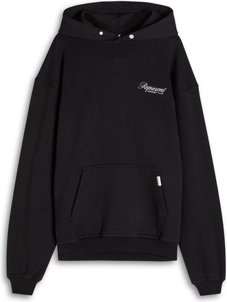 Represent Owners Club Hooded Cotton Sweatshirt - Black - S