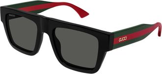 Gucci Web Gg 1868S Zonnebril - unisex - Zonnebrillen - Zwart - 53 MM - Accessoires