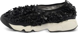 Dior Sneakers senza lacci con decorazione floreale - Nero