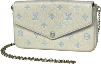 Louis Vuitton Pre-owned Vintage Pochette - Dames - Vintage Schoudertas - Wit - ONE Size - Leer - Vintage